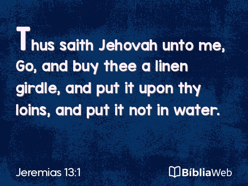 Jeremias 13:1 em imagem para compartilhar