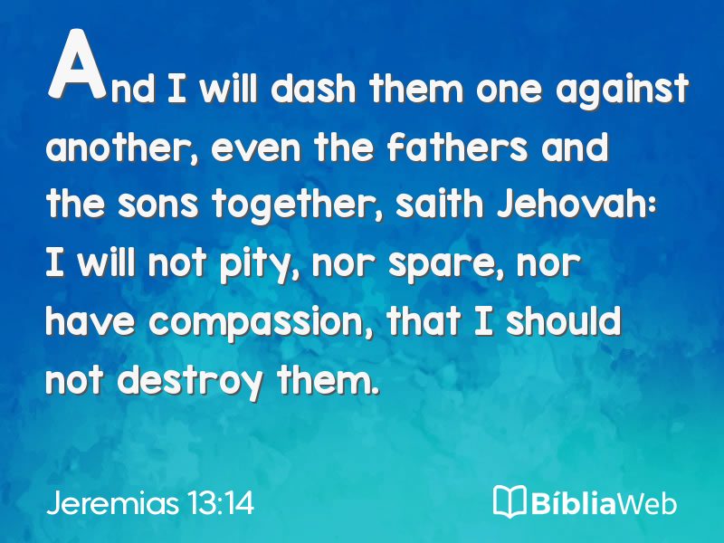 Jeremias 13:14 em imagem para compartilhar