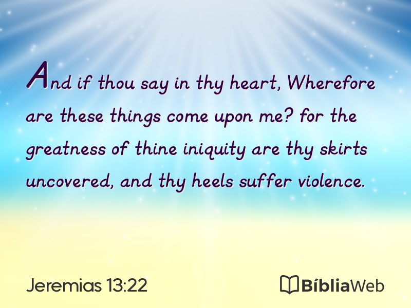 Jeremias 13:22 em imagem para compartilhar