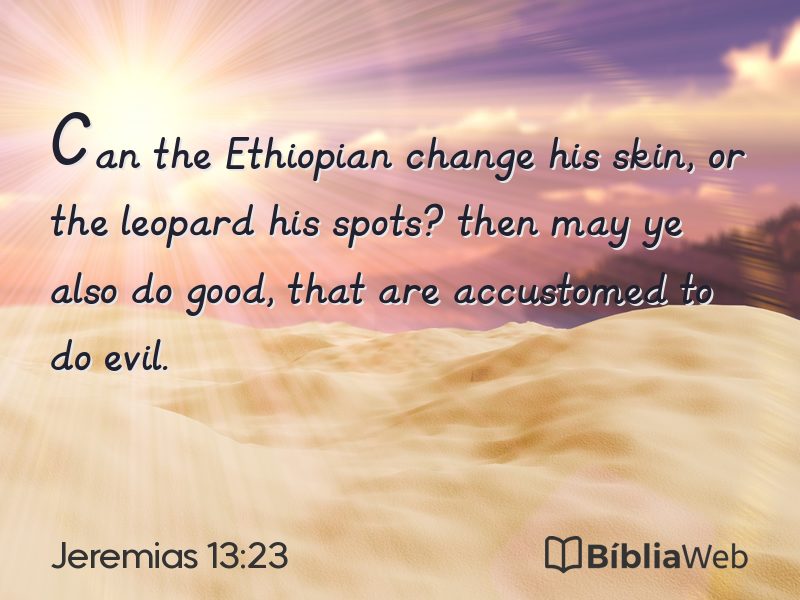 Jeremias 13:23 em imagem para compartilhar