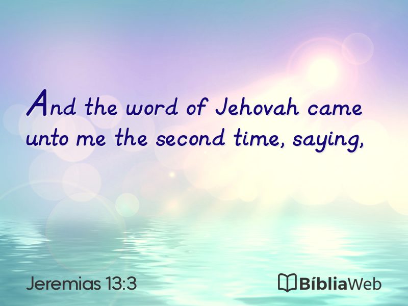 Jeremias 13:3 em imagem para compartilhar