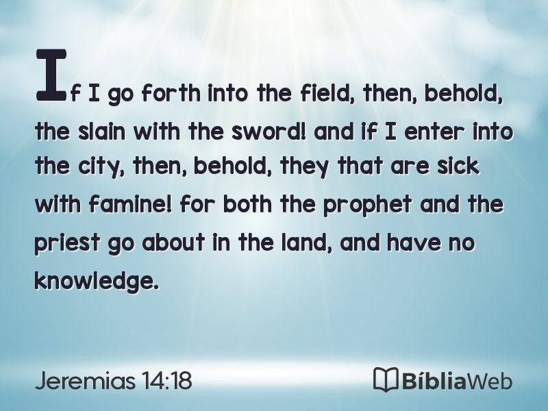 Jeremias 14:18 em imagem para compartilhar