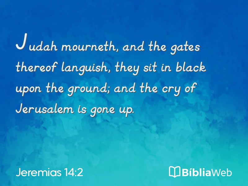 Jeremias 14:2 em imagem para compartilhar