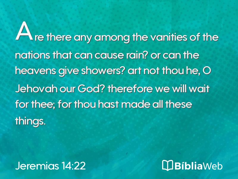 Jeremias 14:22 em imagem para compartilhar