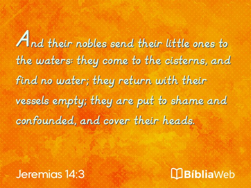 Jeremias 14:3 em imagem para compartilhar