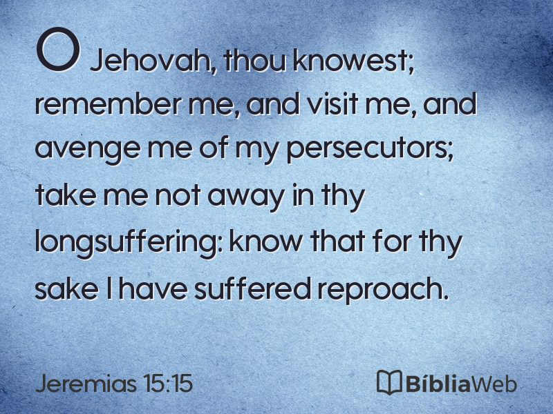 Jeremias 15:15 em imagem para compartilhar