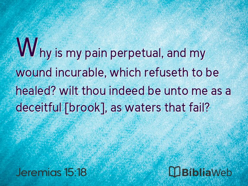 Jeremias 15:18 em imagem para compartilhar