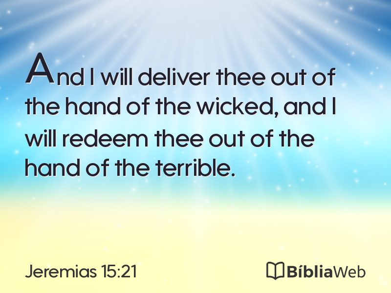 Jeremias 15:21 em imagem para compartilhar