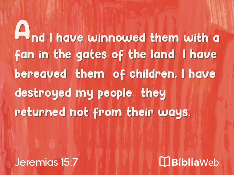 Jeremias 15:7 em imagem para compartilhar