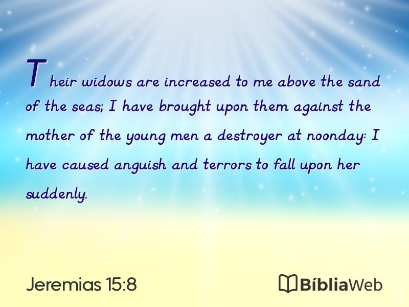 Jeremias 15:8 em imagem para compartilhar