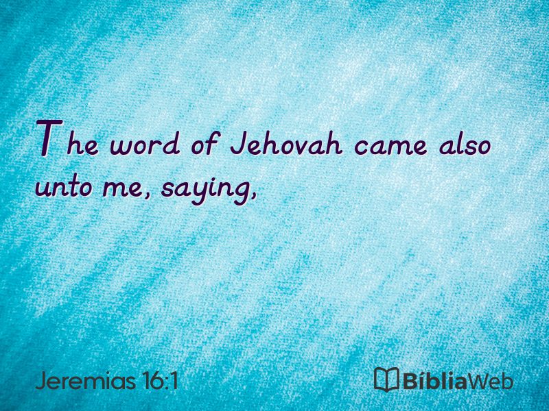 Jeremias 16:1 em imagem para compartilhar