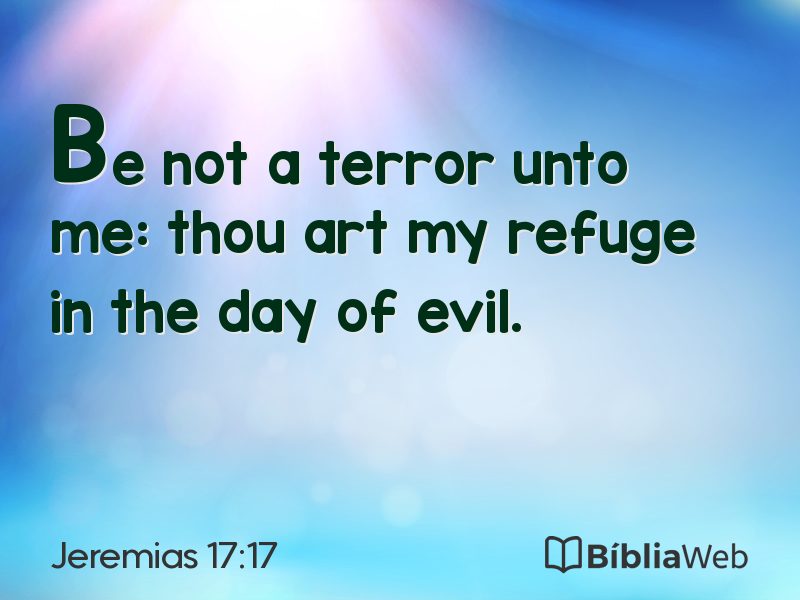 Jeremias 17:17 em imagem para compartilhar