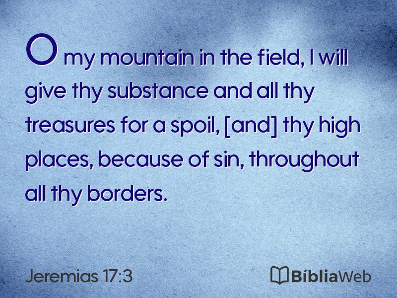 Jeremias 17:3 em imagem para compartilhar