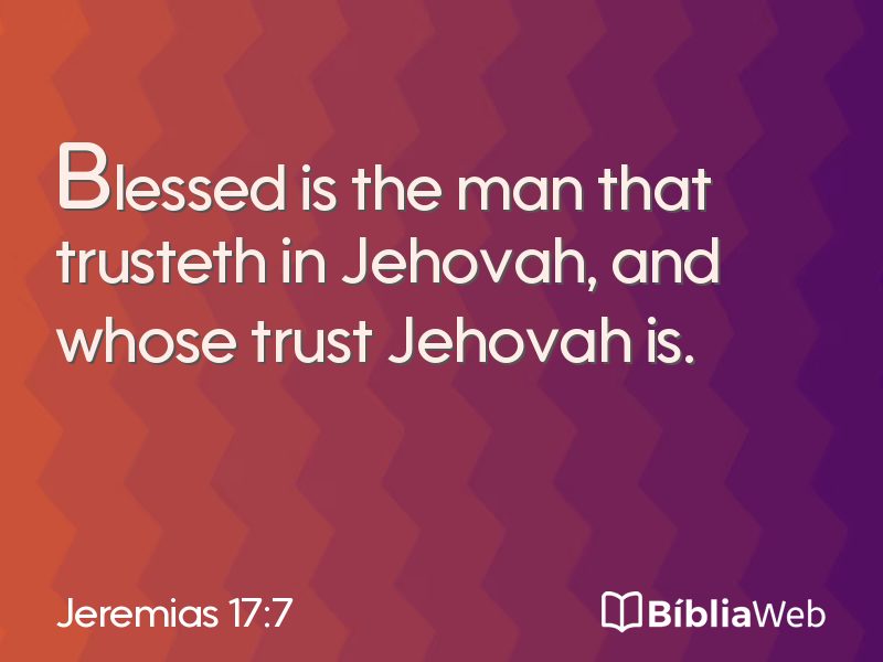 Jeremias 17:7 em imagem para compartilhar
