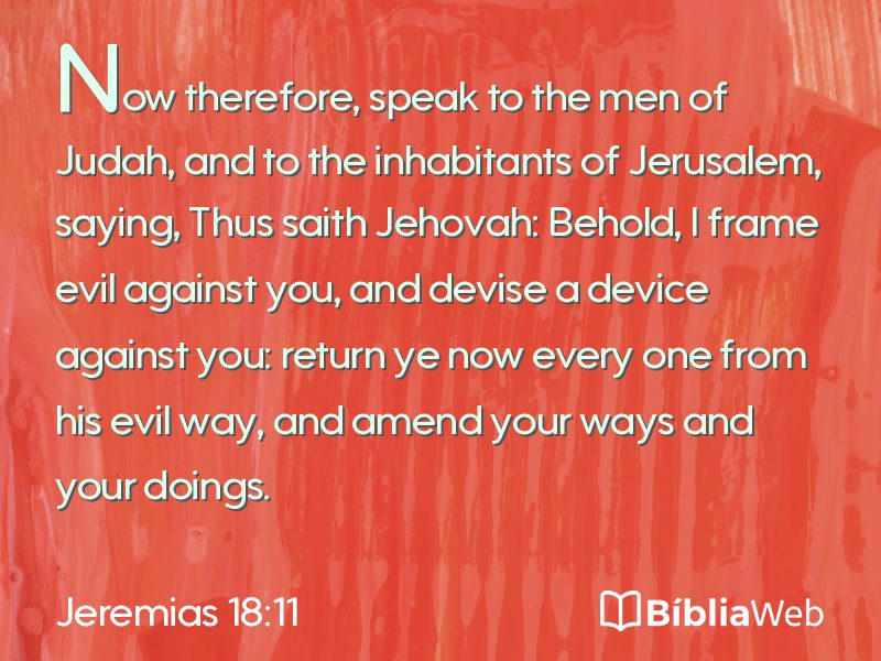 Jeremias 18:11 em imagem para compartilhar