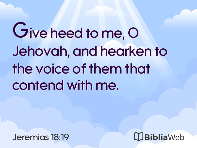 Jeremias 18:19 em imagem para compartilhar