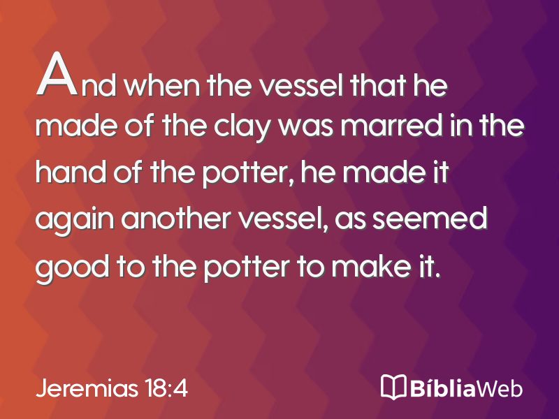 Jeremias 18:4 em imagem para compartilhar