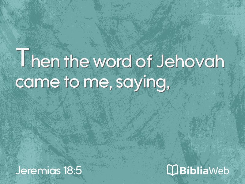 Jeremias 18:5 em imagem para compartilhar