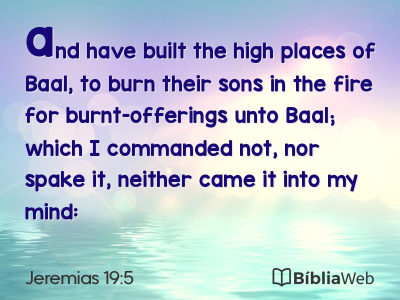 Jeremias 19:5 em imagem para compartilhar