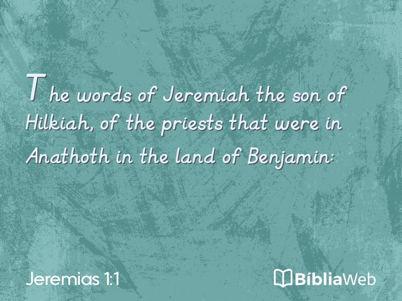 Jeremias 1:1 em imagem para compartilhar