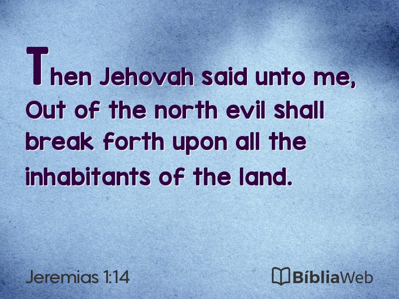 Jeremias 1:14 em imagem para compartilhar