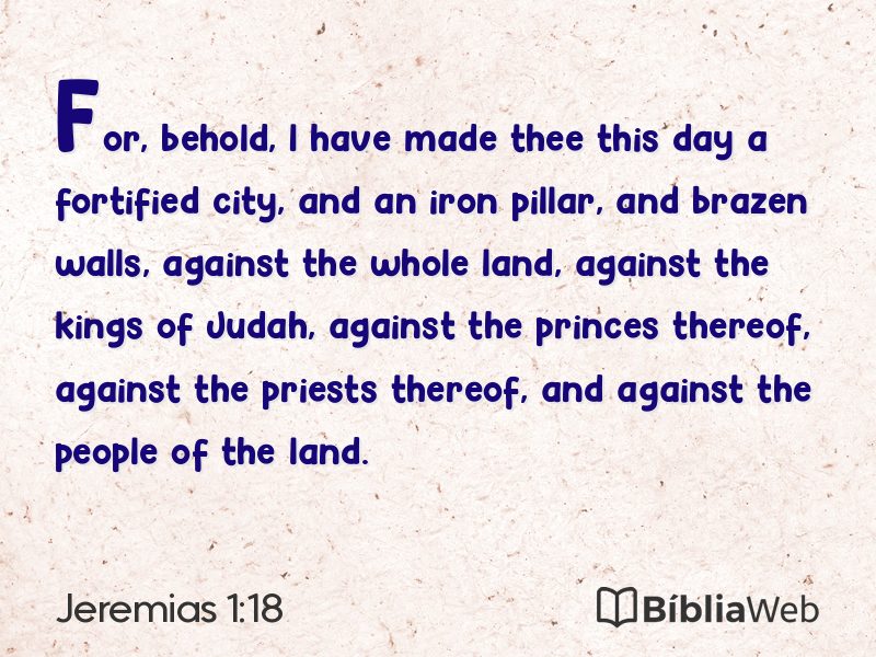 Jeremias 1:18 em imagem para compartilhar