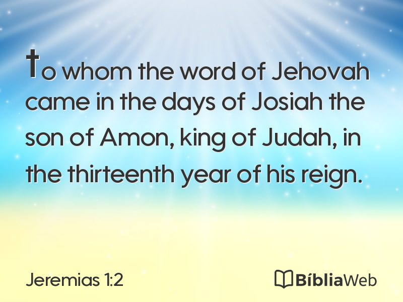 Jeremias 1:2 em imagem para compartilhar