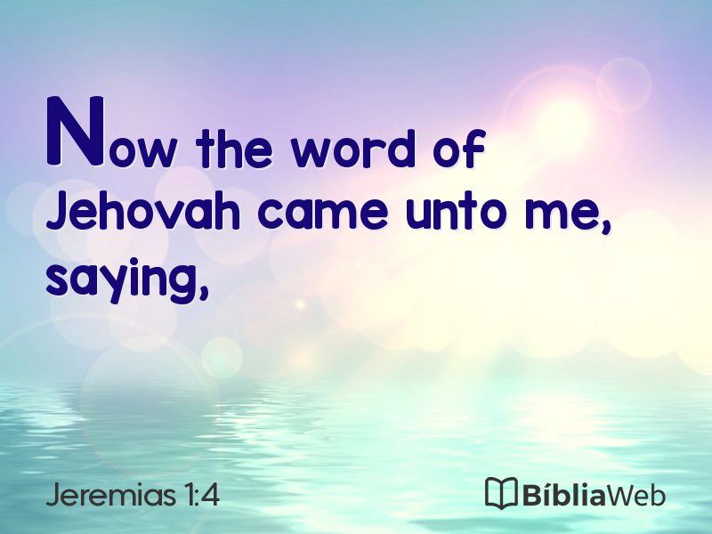 Jeremias 1:4 em imagem para compartilhar