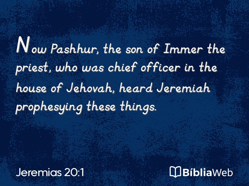 Jeremias 20:1 em imagem para compartilhar