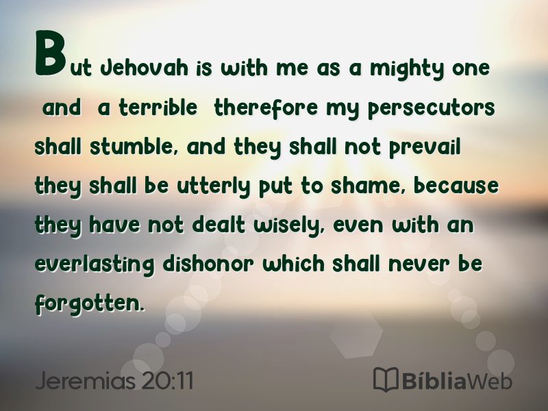 Jeremias 20:11 em imagem para compartilhar