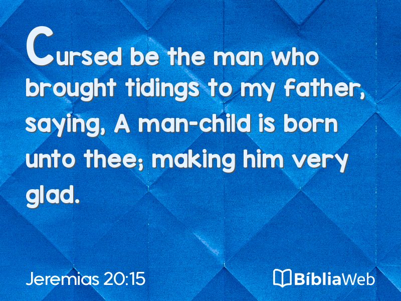 Jeremias 20:15 em imagem para compartilhar