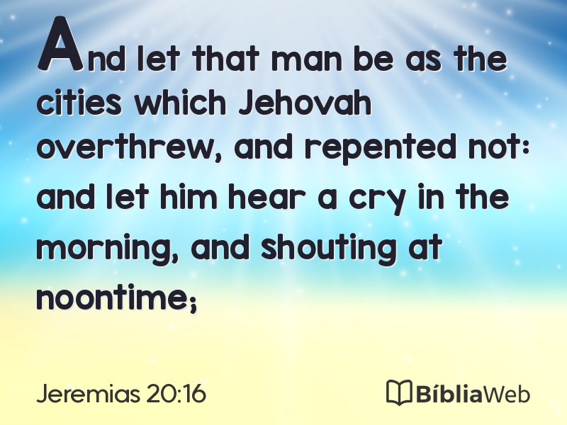 Jeremias 20:16 em imagem para compartilhar