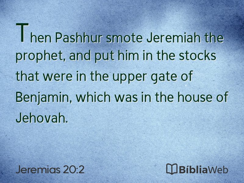 Jeremias 20:2 em imagem para compartilhar
