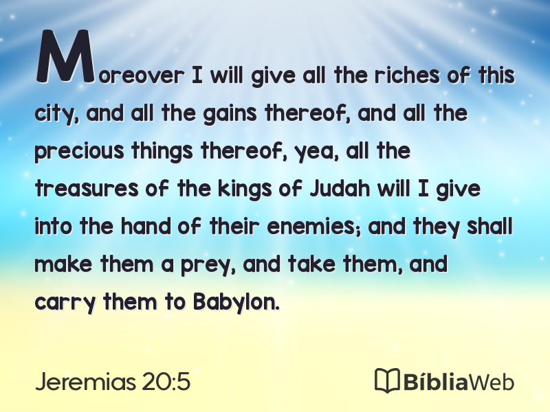 Jeremias 20:5 em imagem para compartilhar