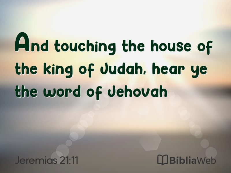 Jeremias 21:11 em imagem para compartilhar