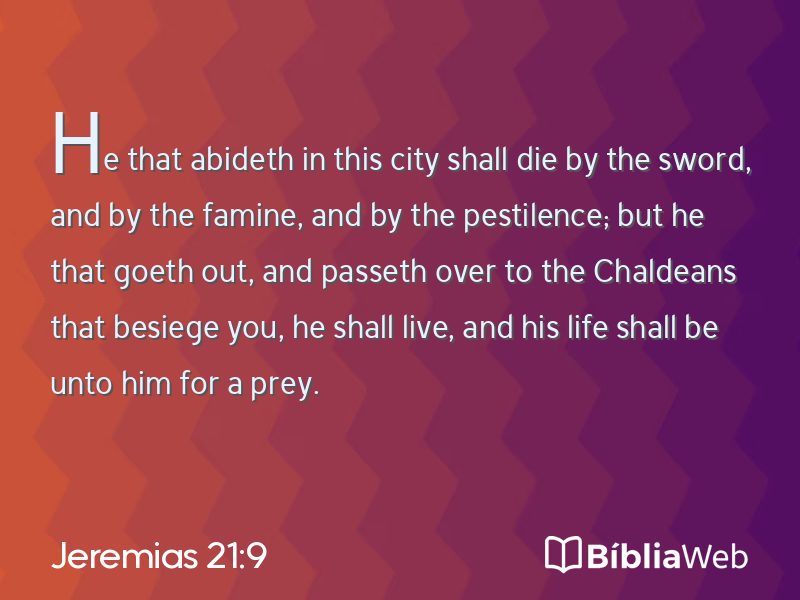 Jeremias 21:9 em imagem para compartilhar