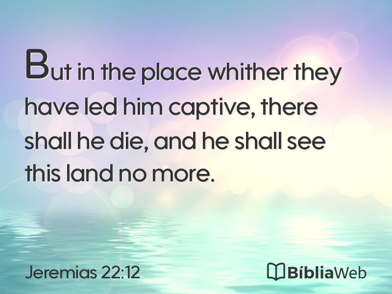 Jeremias 22:12 em imagem para compartilhar