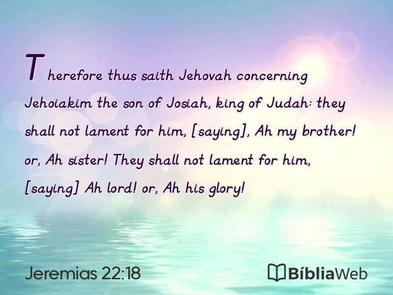 Jeremias 22:18 em imagem para compartilhar