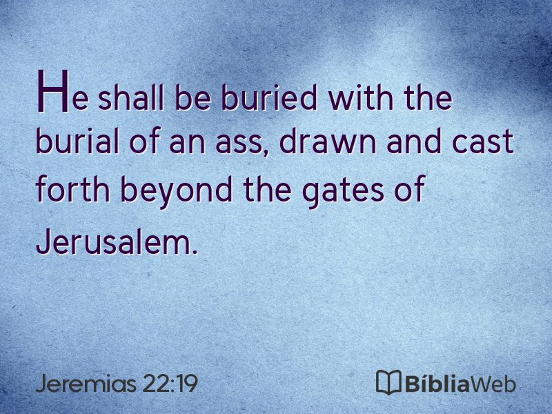 Jeremias 22:19 em imagem para compartilhar