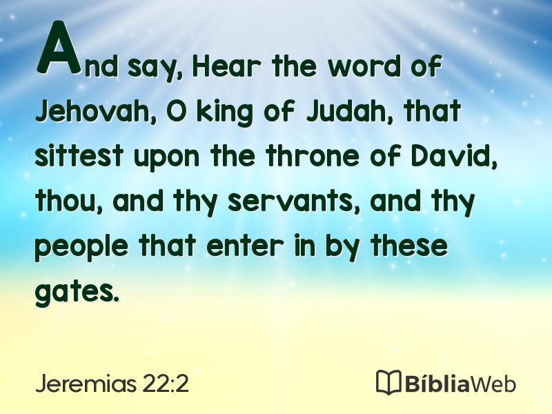 Jeremias 22:2 em imagem para compartilhar