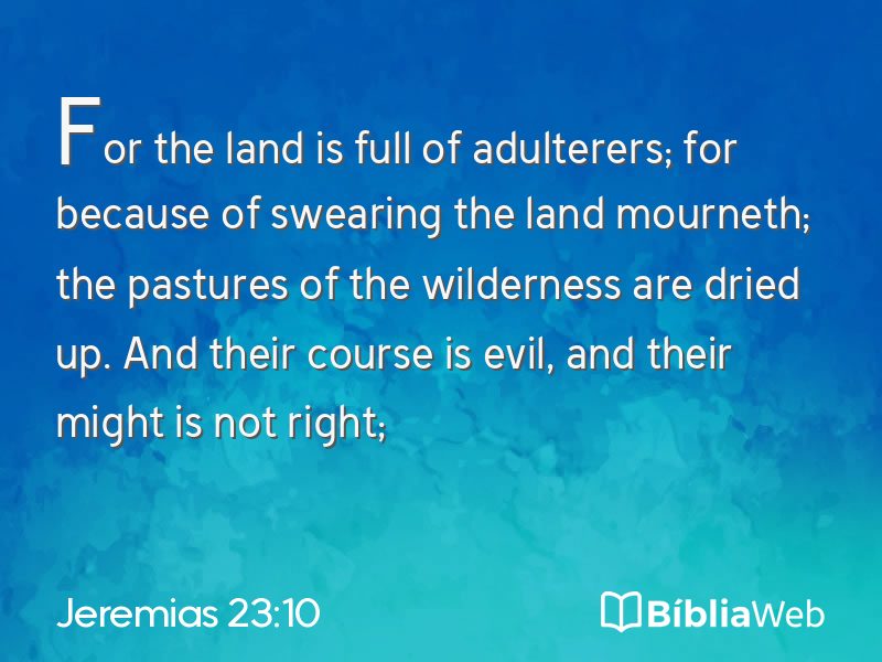 Jeremias 23:10 em imagem para compartilhar