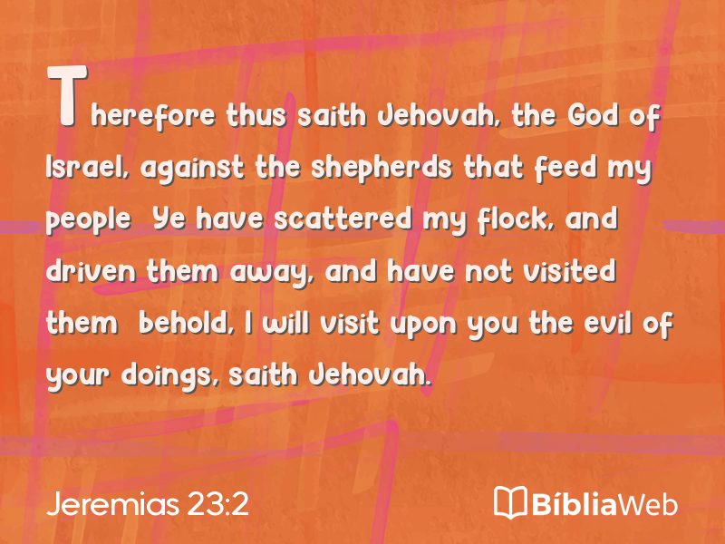 Jeremias 23:2 em imagem para compartilhar