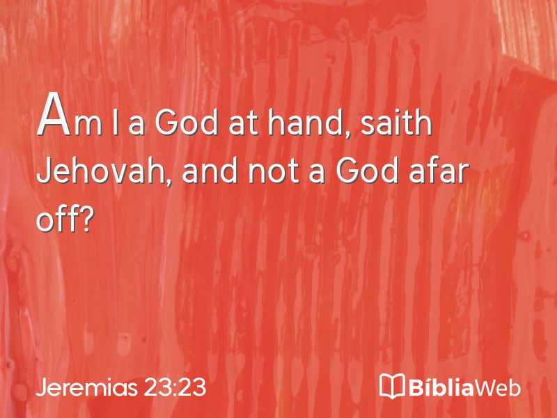Jeremias 23:23 em imagem para compartilhar