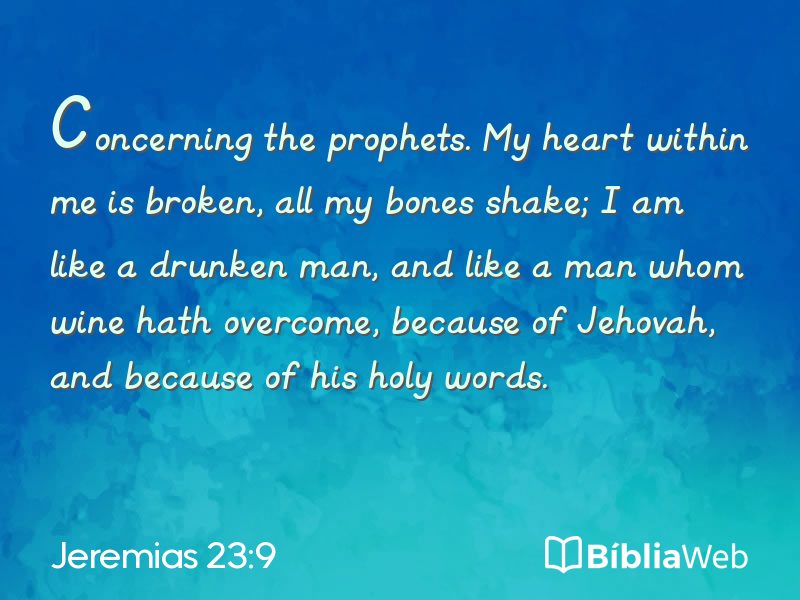 Jeremias 23:9 em imagem para compartilhar