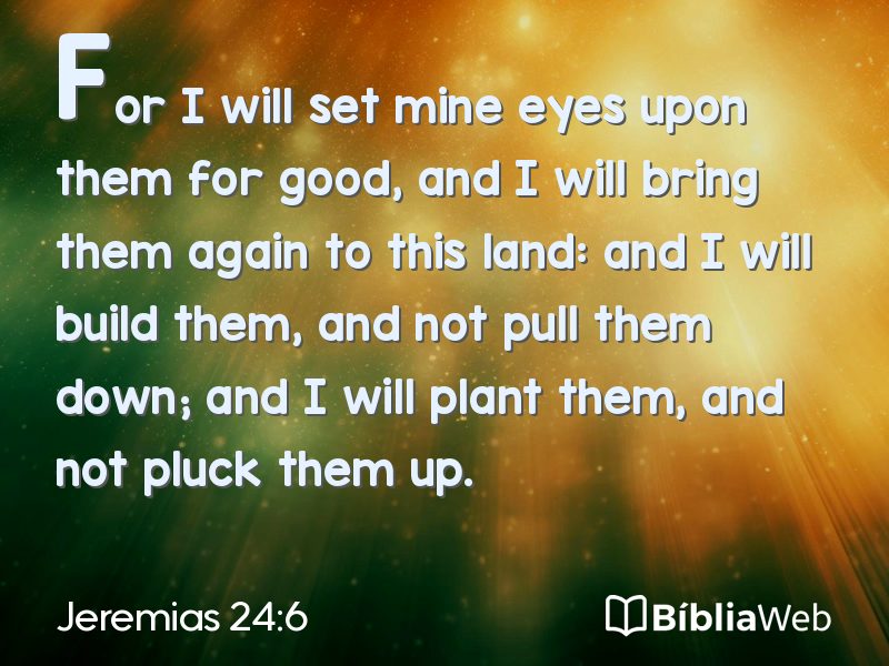 Jeremias 24:6 em imagem para compartilhar