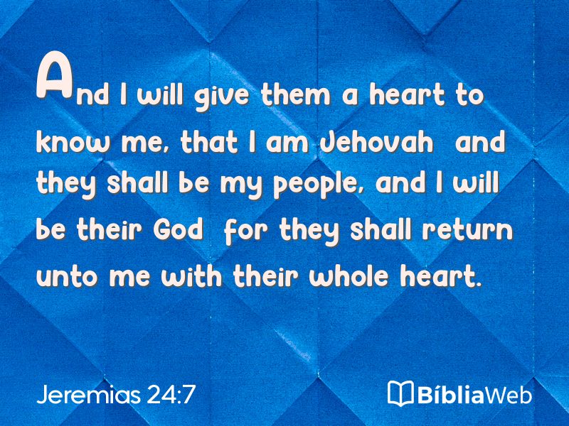 Jeremias 24:7 em imagem para compartilhar