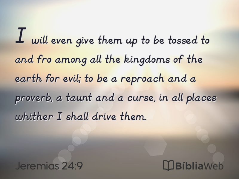Jeremias 24:9 em imagem para compartilhar