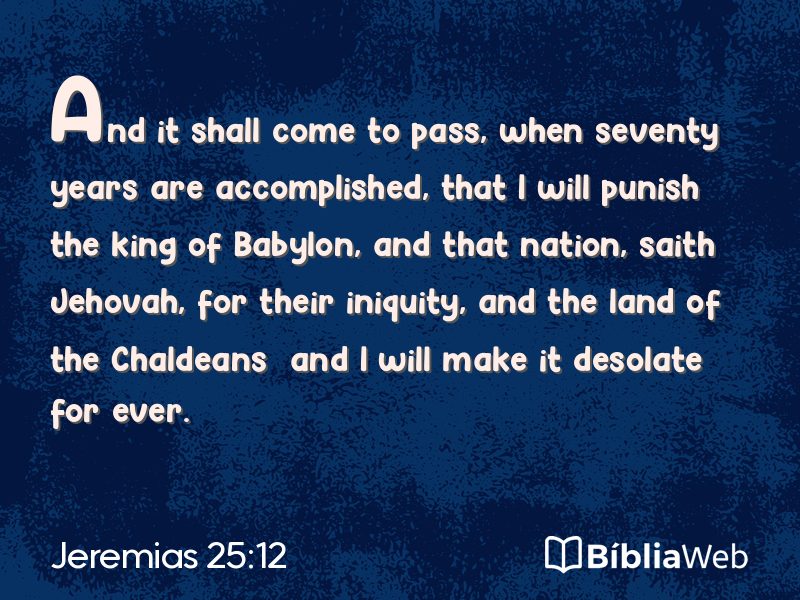 Jeremias 25:12 em imagem para compartilhar