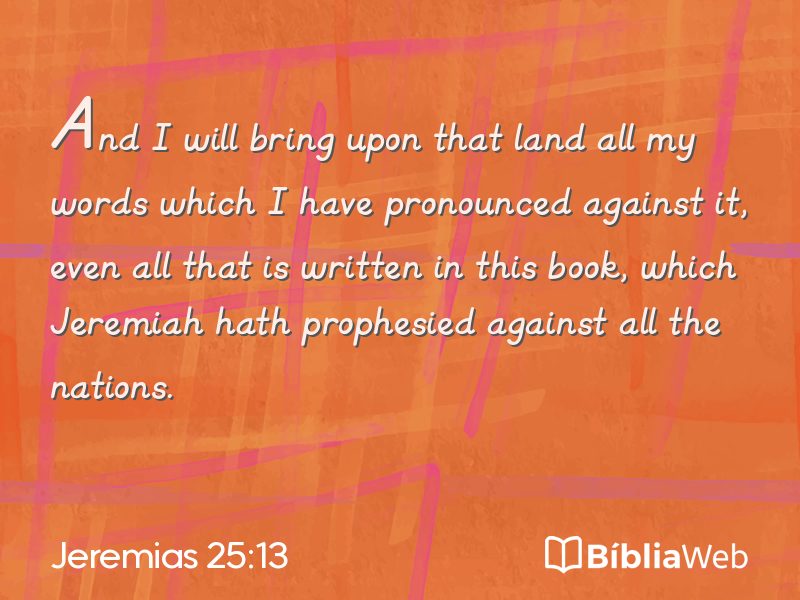 Jeremias 25:13 em imagem para compartilhar