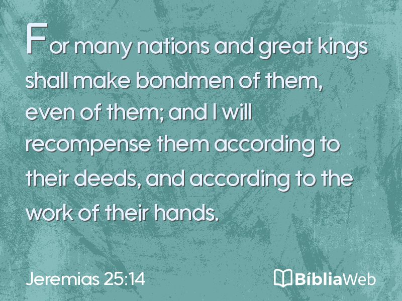 Jeremias 25:14 em imagem para compartilhar
